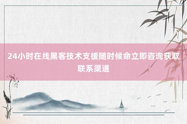 24小时在线黑客技术支援随时候命立即咨询获取联系渠道